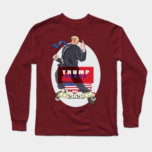 Trump 2020 (comic style) Long Sleeve T-Shirt